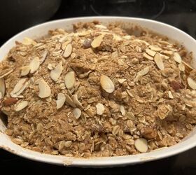 rich cinnamon pear and apple baked crumble