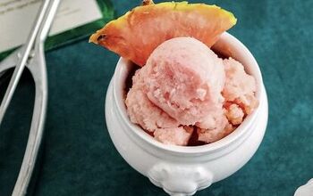Quick and Easy Exotic Pink Pineapple Sorbet