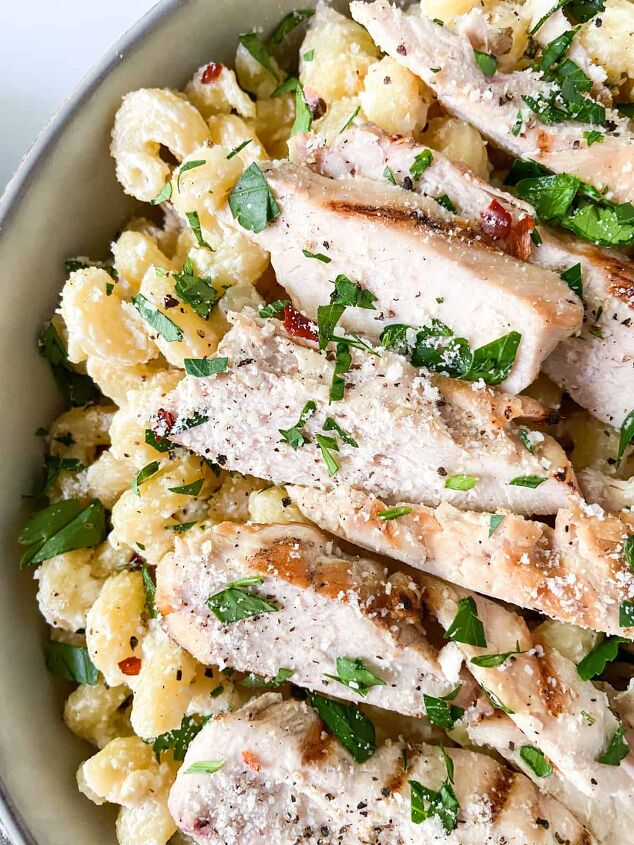 easy chicken feta pasta without tomatoes
