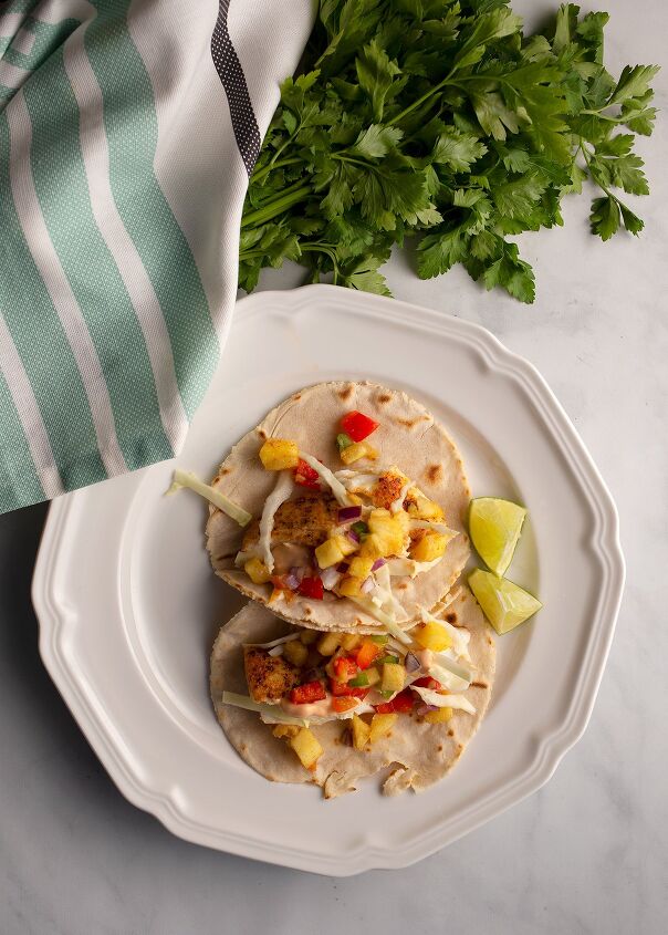 halibut tacos with pineapple salsa