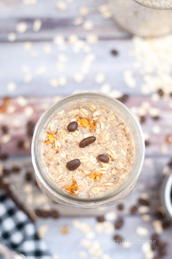 easy overnight oats recipe cold brew coffee flavored