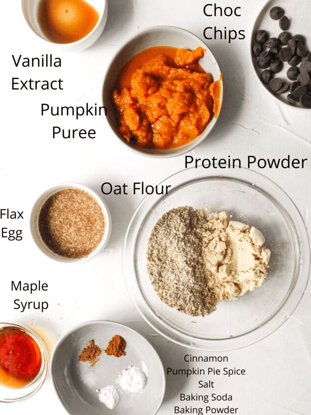 easy pumpkin protein muffin vegan, ingredients needed for vegan pumpkin protein muffins