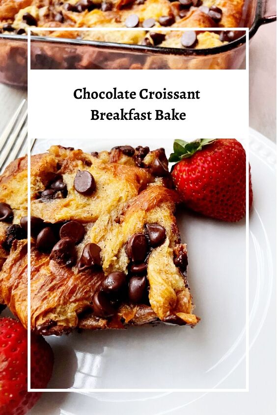 chocolate croissant breakfast bake