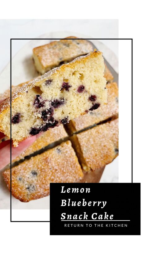 lemon blueberry snack cake