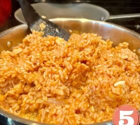 simple arroz rojo recipe healthy mexican red rice, Fluff up your Arroz Rojo with a fork and get ready to eat