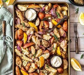 Mediterranean Sheet Pan Chicken and Potatoes