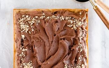 Easy Banana Snack Cake With Dark Chocolate Buttercream