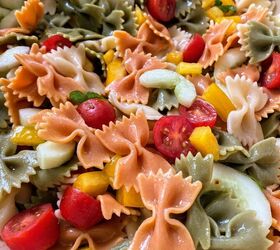 light and simple bow tie pasta salad