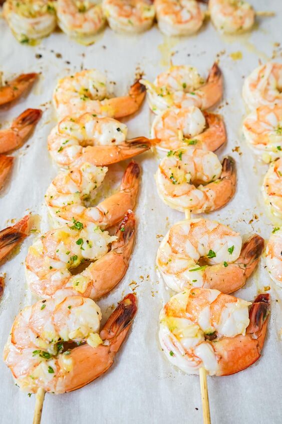 perfect oven baked shrimp skewers