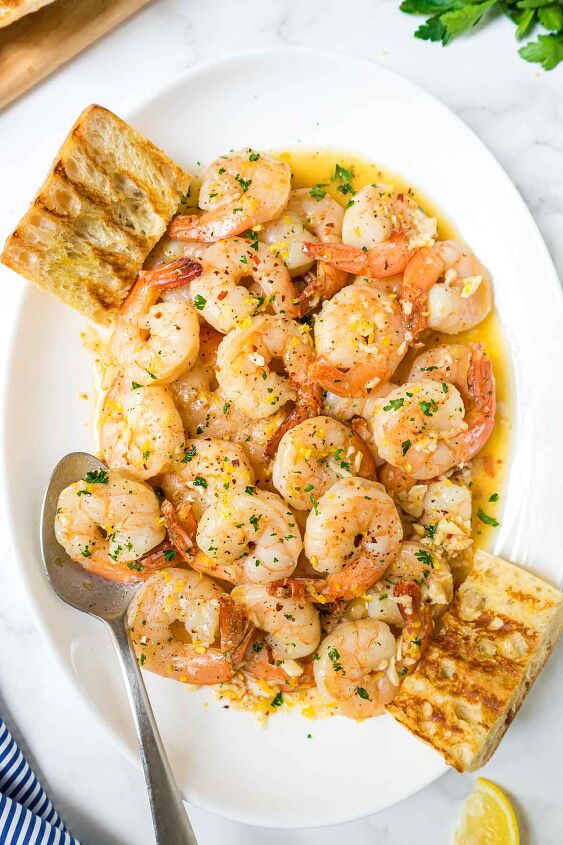 perfect oven baked shrimp skewers, Easy Shrimp Scampi