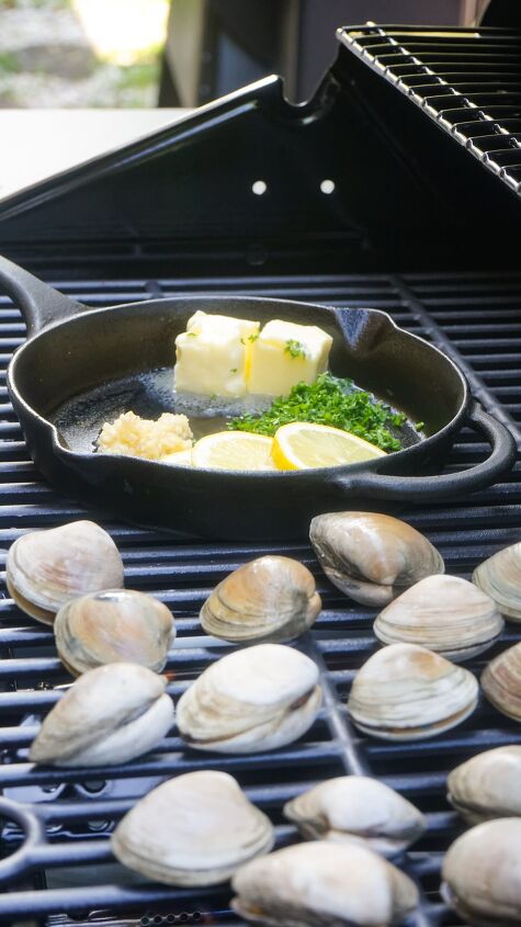 grilled clams with garlic butter recipe