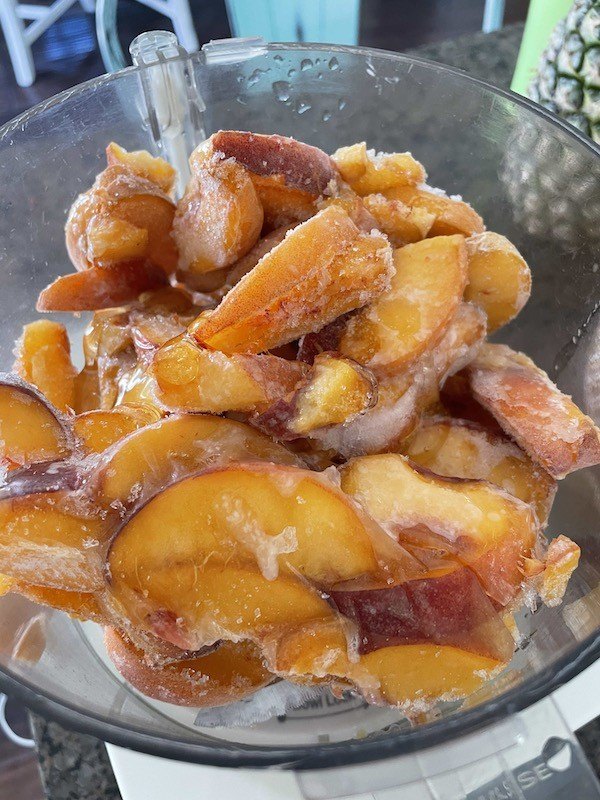 quick easy peach sorbet recipe