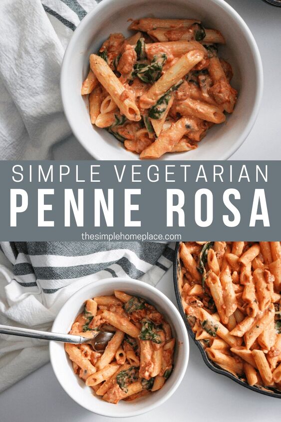 simple vegetarian penne rosa recipe