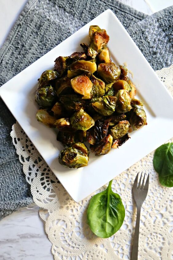 roasted maple brussel sprouts