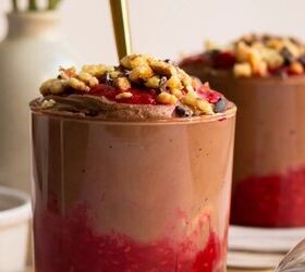 What makes this chocolate raspberry mousse super creamy is a completely unexpected ingredient