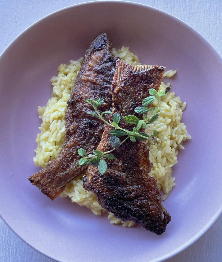 Pan Fried Snapper & Saffron Rice | Foodtalk