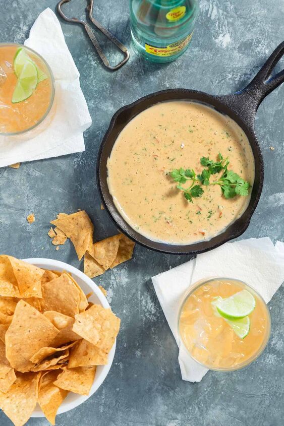 spicy queso dip for two