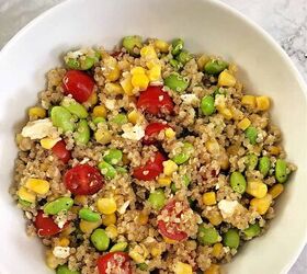 Making this well-balanced quinoa salad recipe is like hitting the 
