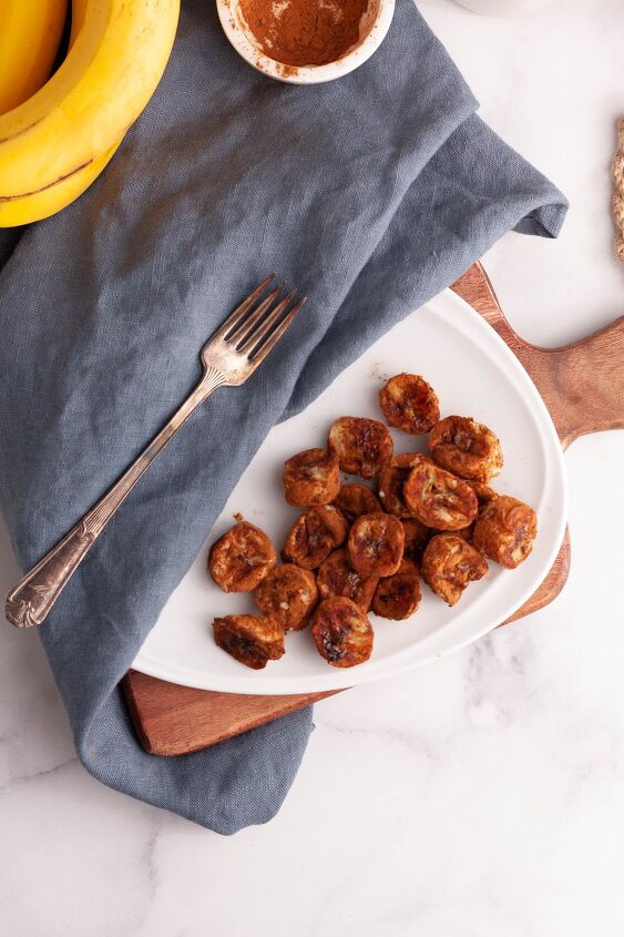 2 ingredient air fryer cinnamon bananas