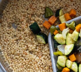 pearl couscous salad with roasted vegetables