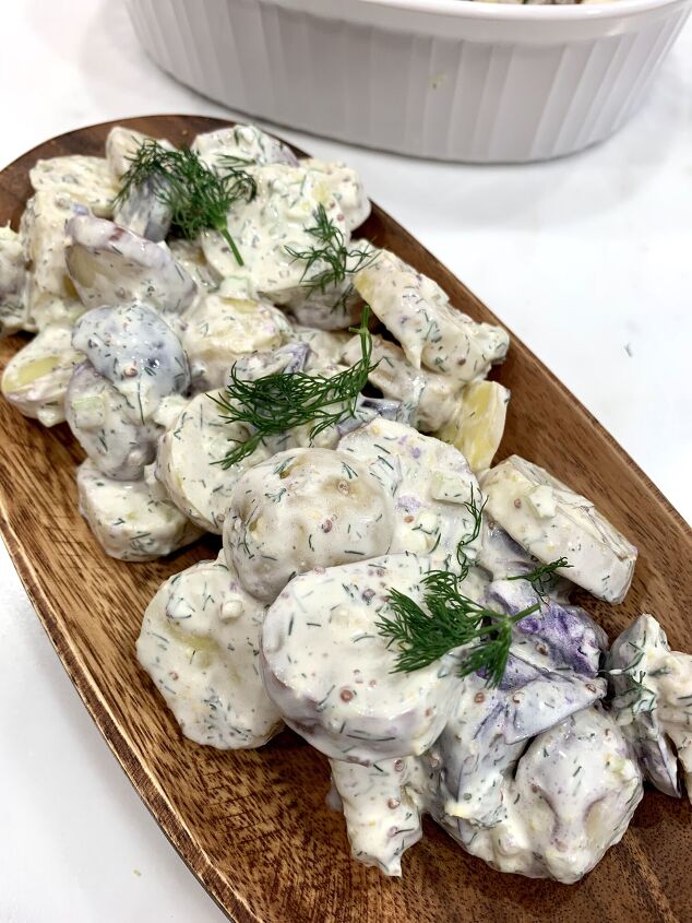 red white blue dill potato salad