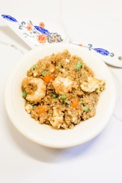 shrimp fried quinoa