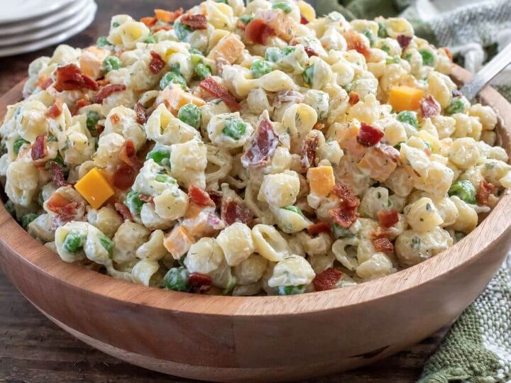 creamy bacon ranch pasta salad