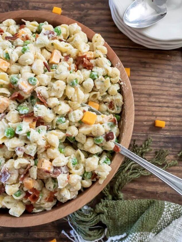 creamy bacon ranch pasta salad