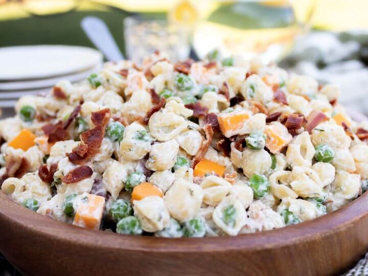 creamy bacon ranch pasta salad