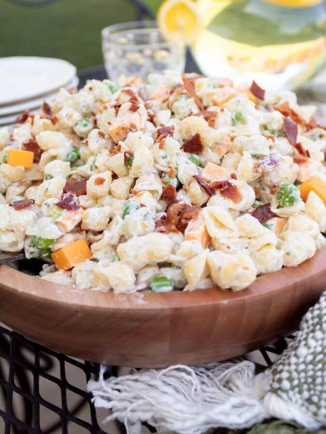 creamy bacon ranch pasta salad
