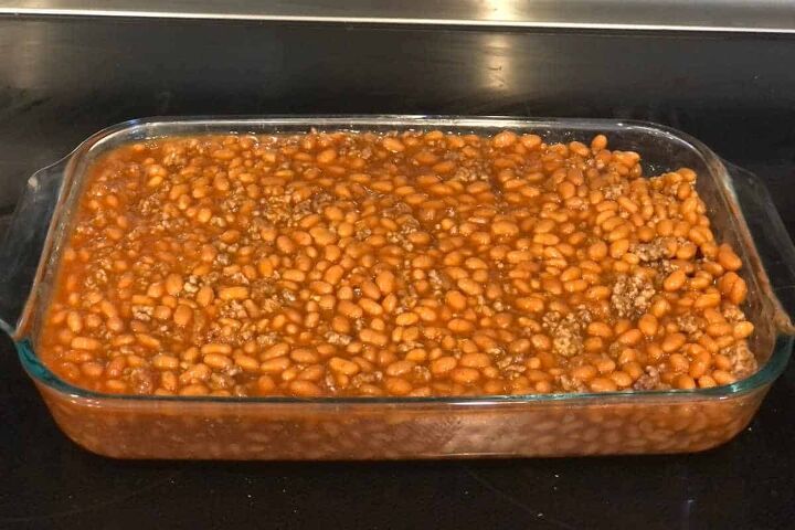 easy southern baked beans with ground beef recipe