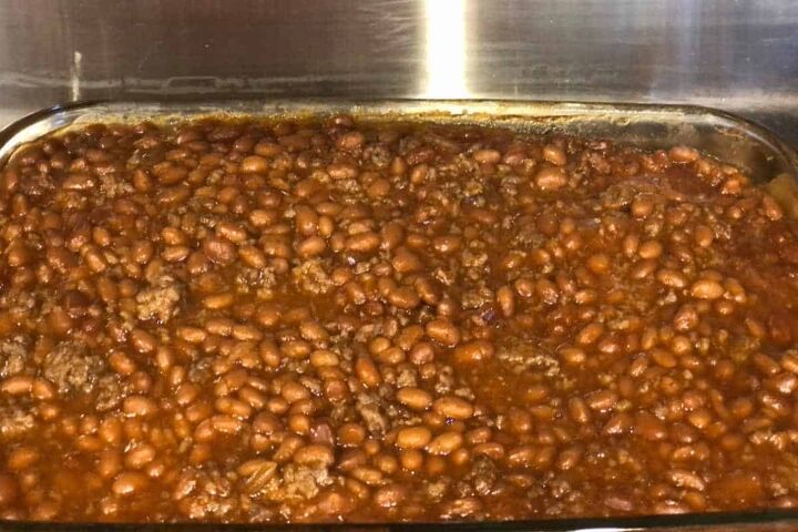 easy southern baked beans with ground beef recipe