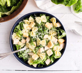 <b>Our dinner suggestion:</b> Chicken Caesar pasta salad