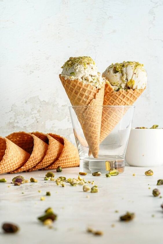 pistachio praline ice cream no churn vegan ice cream recipe