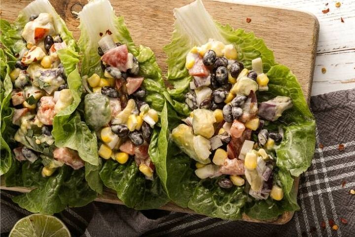 how to make black bean lettuce wraps low carb vegetarian recipe
