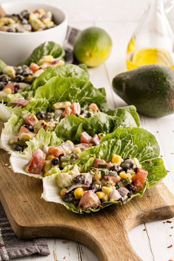 how to make black bean lettuce wraps low carb vegetarian recipe