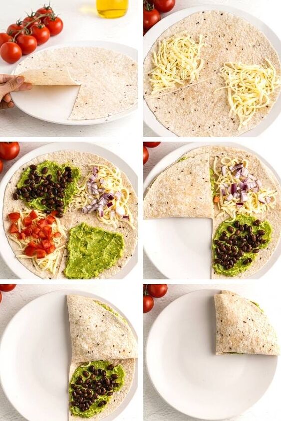 how to make vegetarian quesadillas with beans and cheese