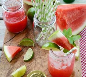 Watermelon Mojito With Mint Simple Syrup!