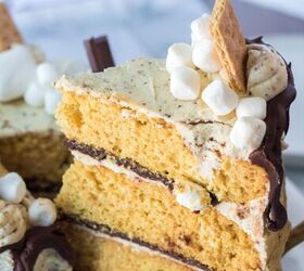 The key to getting that perfect s'mores taste in a moist & fluffy cake is surprisingly simple