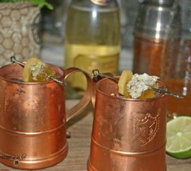 Honey Ginger Champagne Mule Cocktail