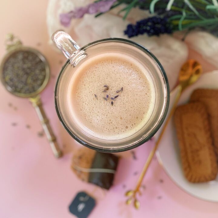 lavender london fog latte vegan and dairy free