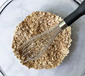 protein baked oatmeal with chocolate chunks, Whisk the dry ingredients together