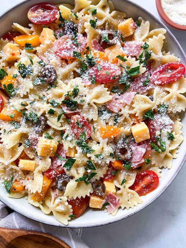 easy italian pasta salad with italian dressing