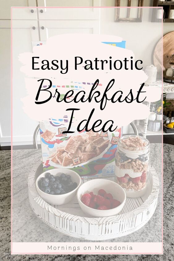easy no bake patriotic breakfast idea, Pin for later