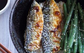 Grilled Mackerel Rice Bowls With Soy & Mirin Sauce