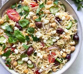 Greek Orzo Salad With Feta and Chickpeas