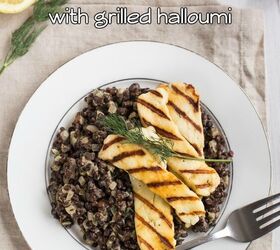 Creamy Dill and Caper Lentils With Grilled Halloumi | Foodtalk