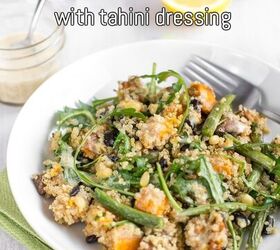 Sweet Potato Quinoa Salad With Tahini Dressing | Foodtalk