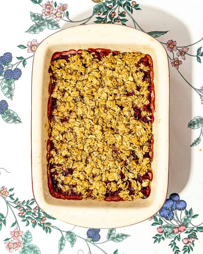 blackberry rhubarb crisp recipe