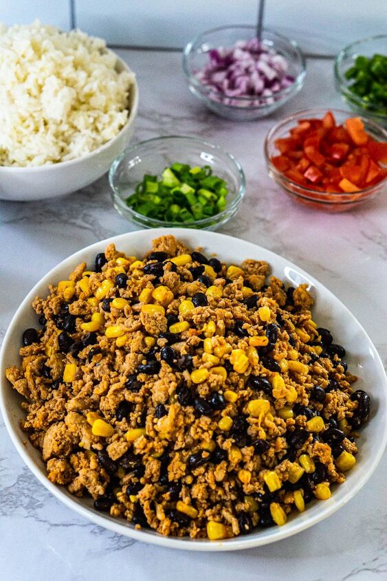 tandoori chicken taco bowl